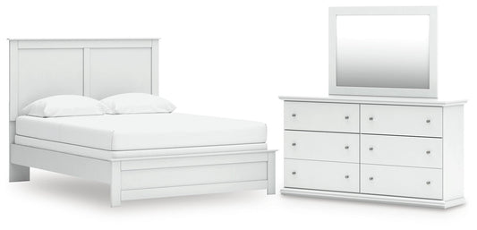 Bostwick Shoals Queen Panel Bed, Dresser and Mirror