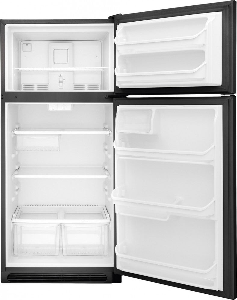 Frigidaire 18 cf Top Freezer Refrigerator in Black