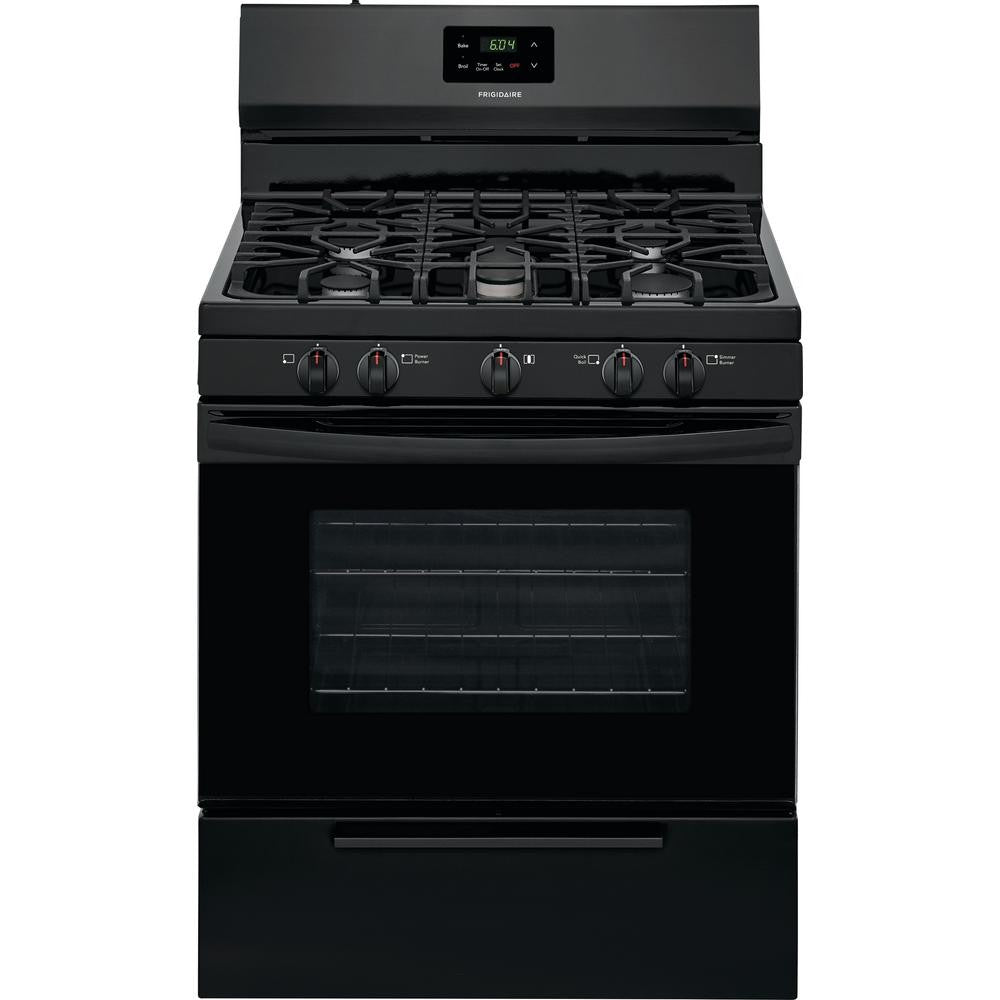 Frigidaire 30 inch 4.2 cf gas range in Black