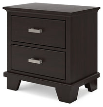 Load image into Gallery viewer, Covetown Full Panel Bed with Mirrored Dresser and Nightstand
