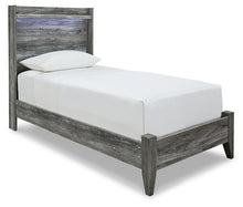 Load image into Gallery viewer, Baystorm Twin Panel Bed with Mirrored Dresser and Nightstand
