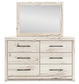 Lawroy King Panel Headboard with Mirrored Dresser and Nightstand
