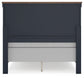 Landocken Full Panel Headboard with Mirrored Dresser