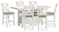 Robbinsdale Counter Height Dining Table and 6 Barstools