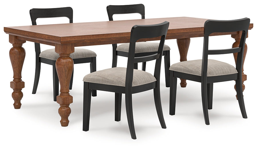 Greddinton Dining Table and 4 Chairs