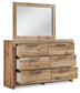 Hyanna Twin Panel Bed with 2 Side Storage, Dresser, Mirror, Chest and Nightstand