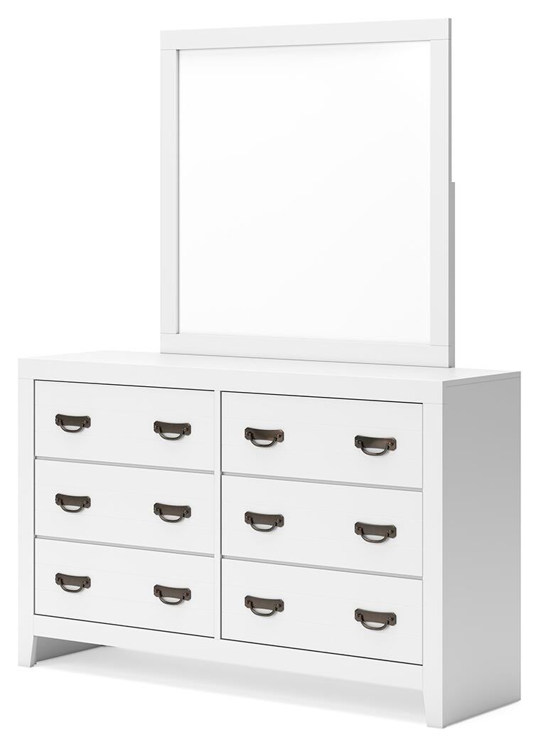 Binterglen King Panel Bed, Dresser, Mirror, Chest and Nightstand
