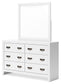 Binterglen King Panel Bed, Dresser, Mirror, Chest and Nightstand