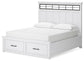 Ashbryn California King Panel Storage Bed, Dresser, Mirror, Chest and Nightstand