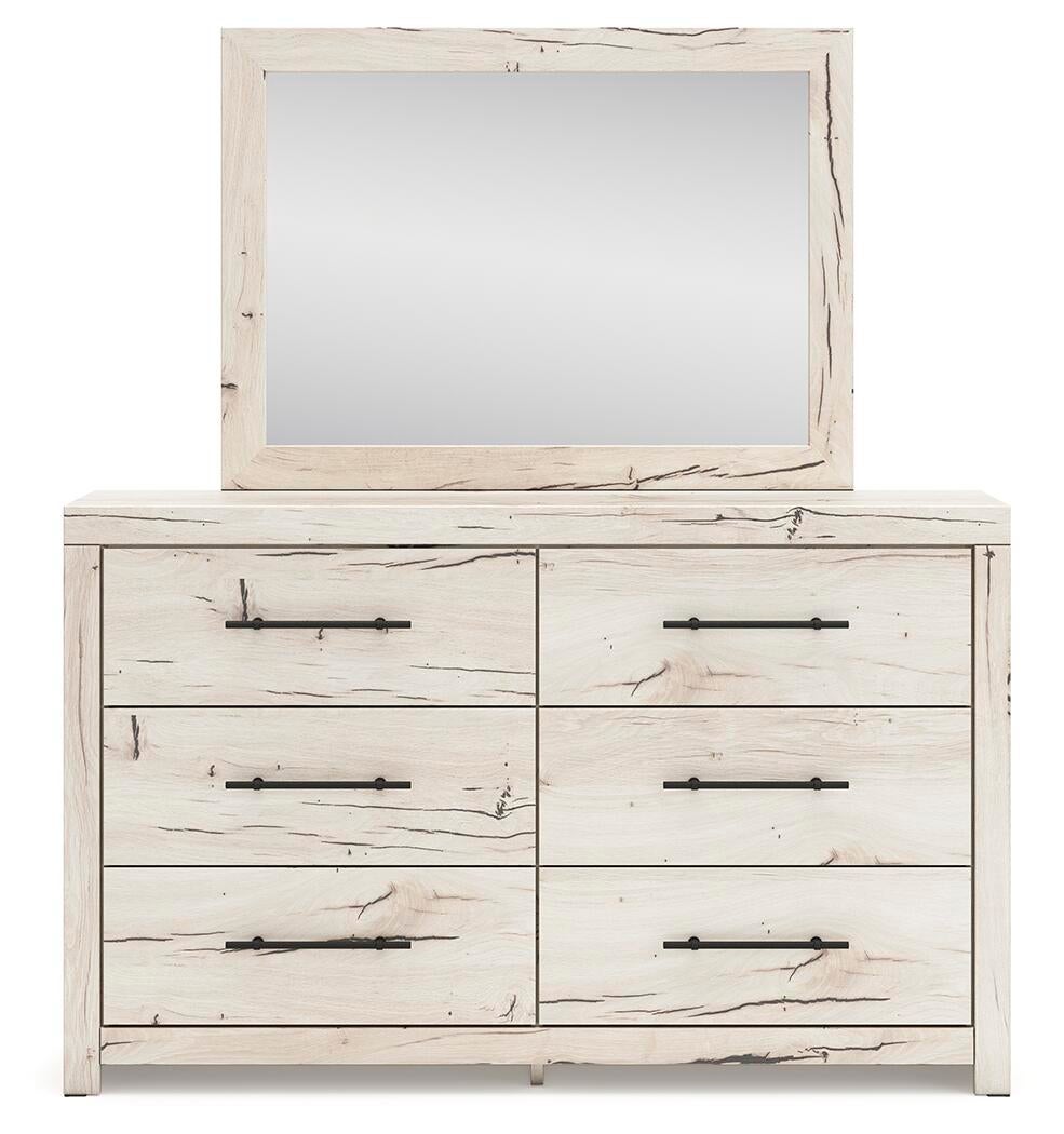 Lawroy King Panel Bed, Dresser and Mirror
