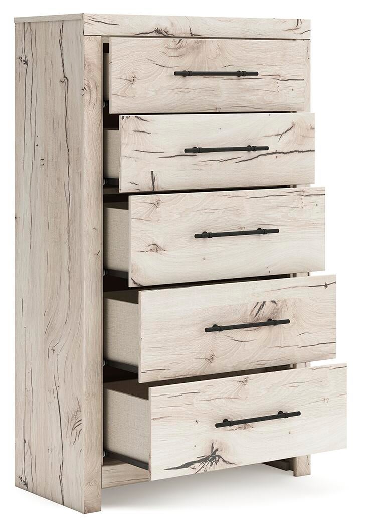 Lawroy Full Panel Headboard, Dresser, Mirror, Chest and Nightstand