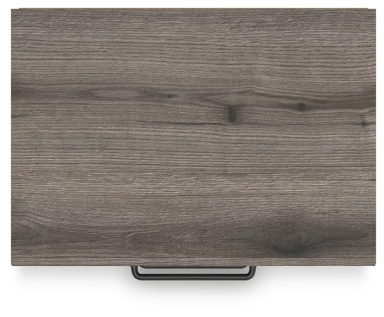 Graystorm Full Panel Bed with Storage, Dresser, Mirror and Nightstand