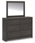 Fraluna King Panel Storage Bed, Dresser and Mirror