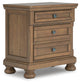 Feddinger King Storage Sleigh Bed with Mirrored Dresser, Chest and Nightstand