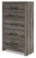 Graystorm Twin Panel Storage Bed, Dresser, Mirror, Chest and Nightstand
