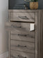 Graystorm King Panel Bed, Dresser, Mirror, Chest and Nightstand