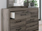 Graystorm Full Panel Bed, Dresser, Mirror, Chest and Nightstand