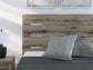 Graystorm Full Panel Bed with Storage, Dresser and Mirror