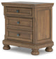Feddinger King Panel Bed with Mirrored Dresser, Chest and Nightstand
