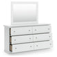 Bostwick Shoals King Panel Bed, Dresser, Mirror and Nightstand