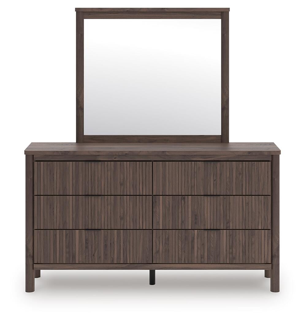 Pamytta Twin Panel Bed, Dresser, Mirror and Nightstand