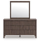 Pamytta Twin Panel Bed, Dresser, Mirror and Nightstand