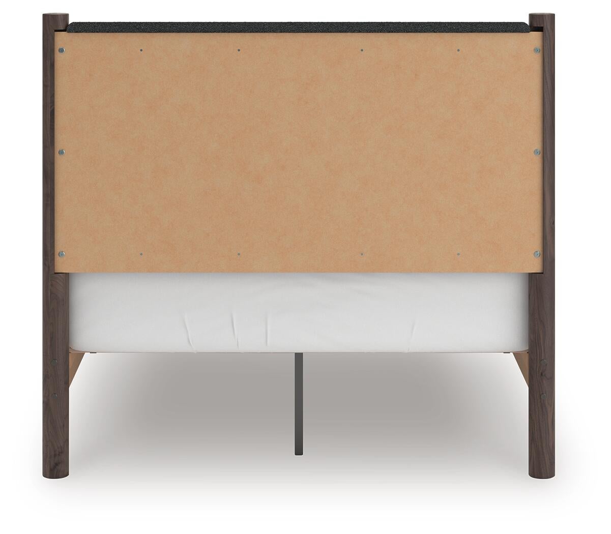Pamytta Full Upholstered Panel Platform Bed, Dresser, Mirror, Chest and Nightstand