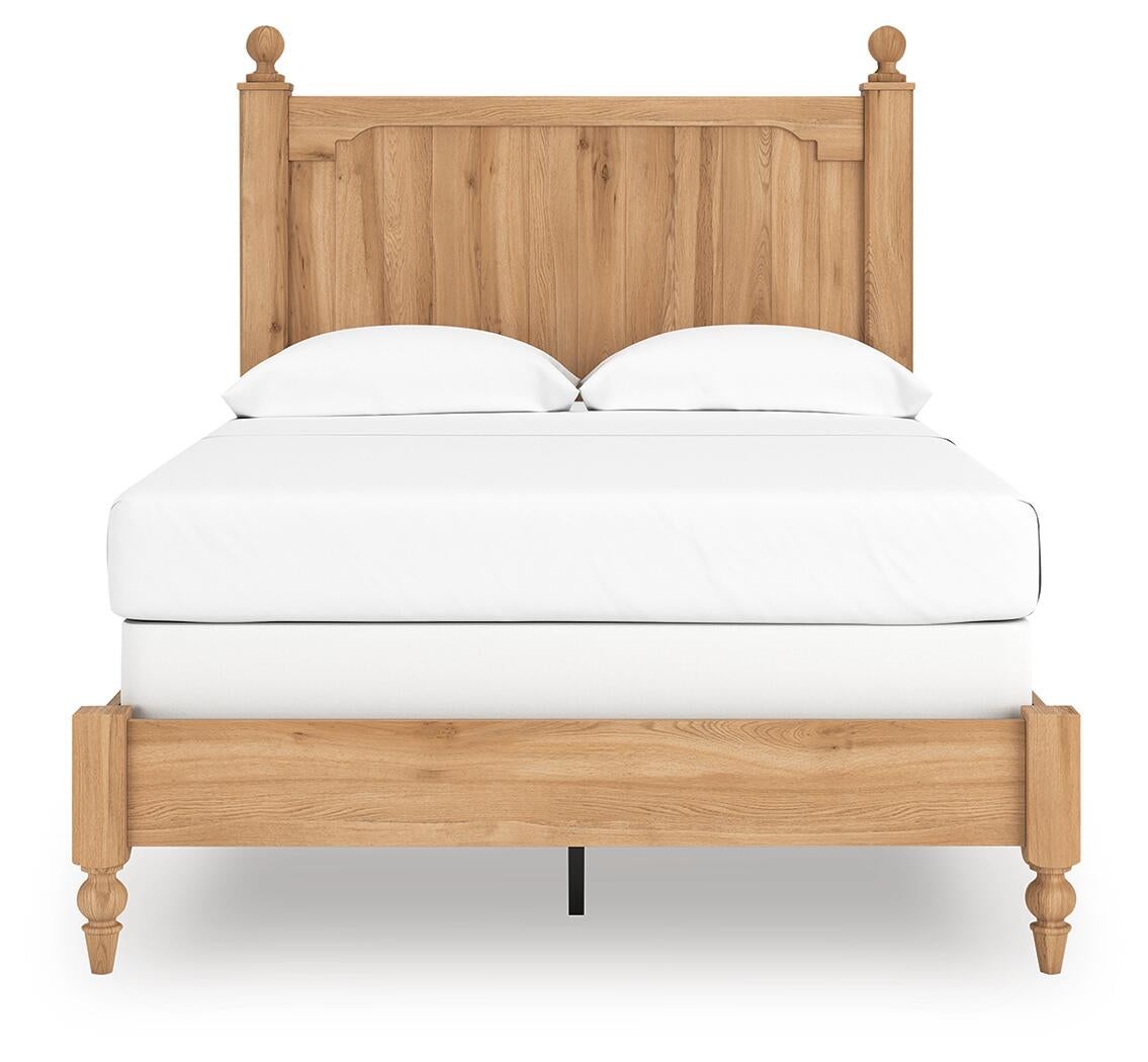 Aleaport Full Panel Bed with Mirrored Dresser and Nightstand