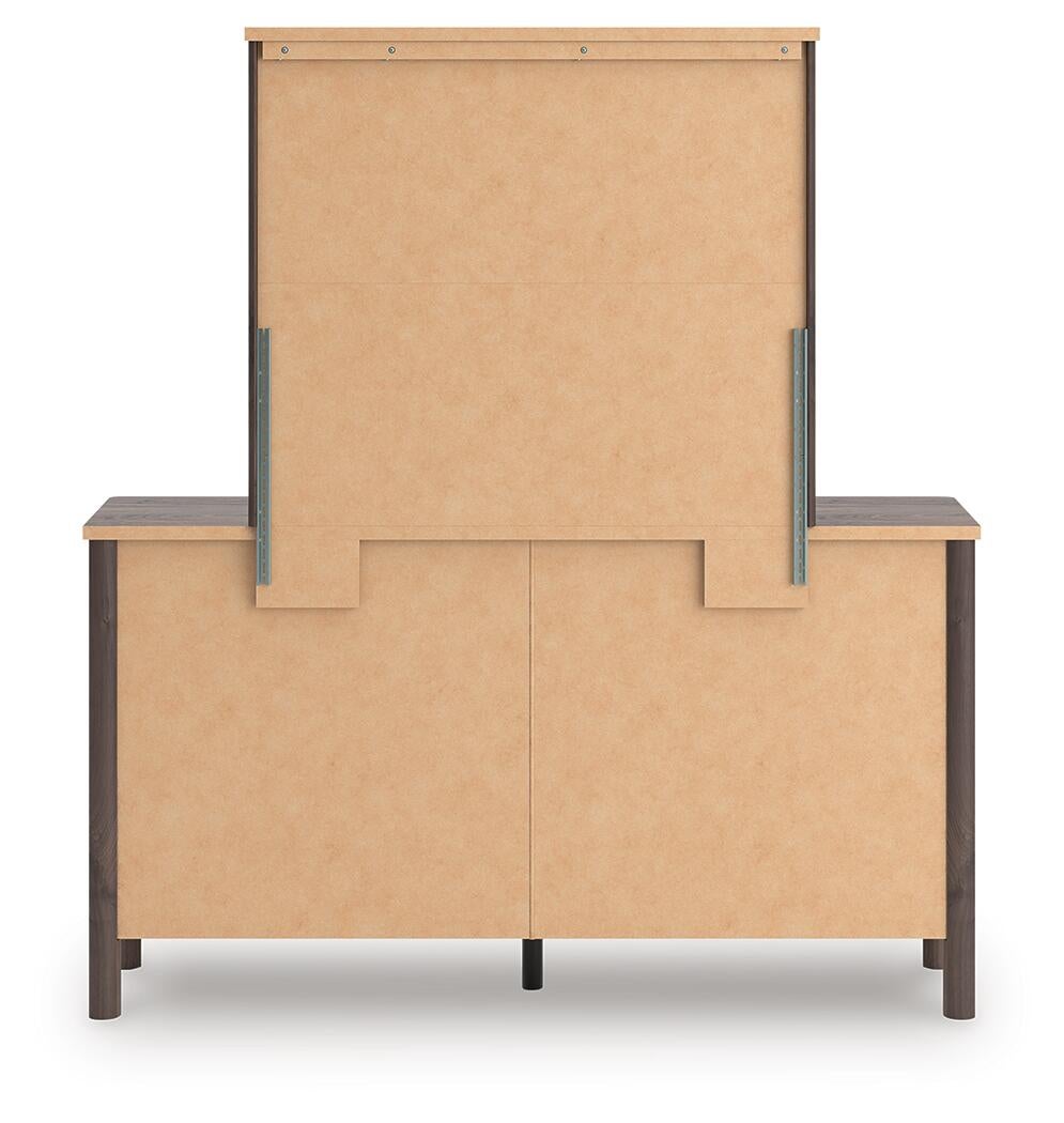 Pamytta Twin Upholstered Panel Bed, Dresser, Mirror, Chest and Nightstand