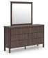 Pamytta King Panel Bed, Dresser and Mirror