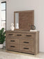 Garistyn King Panel Bed, Dresser, Mirror, Chest and Nightstand