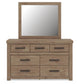 Garistyn King Panel Bed. Dresser, Mirror and Nightstand