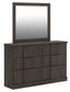 Jadiston Queen Panel Platform Bed, Dresser and Mirror