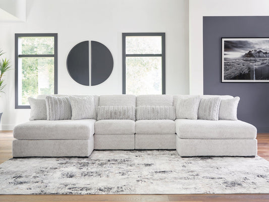 Cuddle Plush 4-Piece Sectional with Chaise