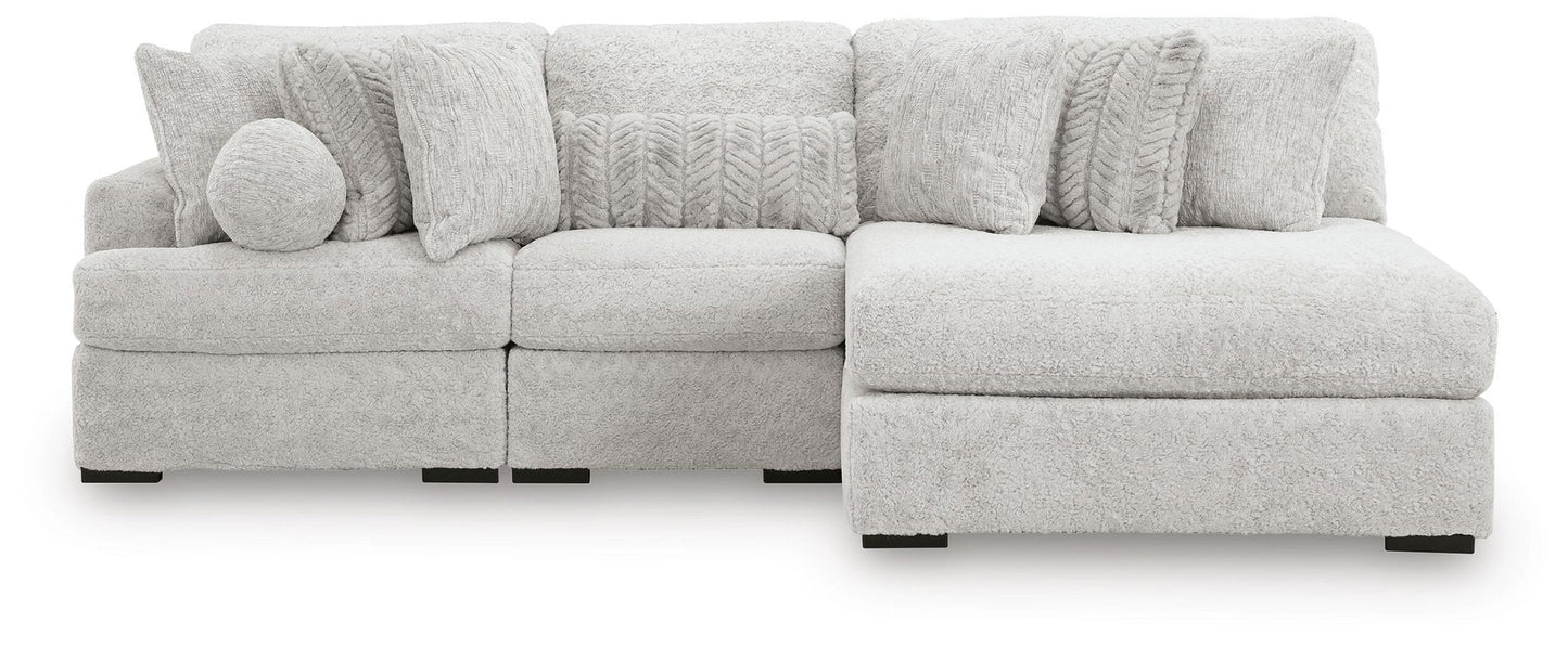 Cuddle Plush 3-Piece Sectional with Chaise
