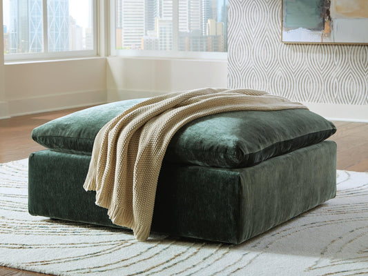 Carriage View Oversized Accent Ottoman
