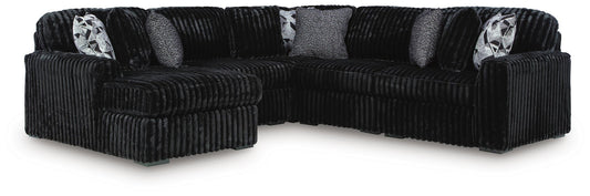 Midnight-Madness 5-Piece Sectional with Chaise