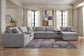 Modmax 8-Piece Sectional with Storage Chaise and Audio Consoles