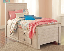 Load image into Gallery viewer, Willowton Full Panel Bed with 2 Storage Drawers
