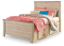 Load image into Gallery viewer, Willowton Full Panel Bed with 2 Storage Drawers
