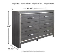 Load image into Gallery viewer, Lodanna Full Panel Bed with Dresser
