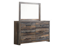 Load image into Gallery viewer, Drystan Full Bookcase Bed with Mirrored Dresser and Chest
