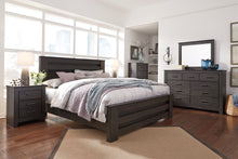 Load image into Gallery viewer, Brinxton King Panel Bed with Mirrored Dresser, Chest and Nightstand
