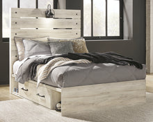 Load image into Gallery viewer, Cambeck Full Panel Bed with 4 Storage Drawers with Mirrored Dresser
