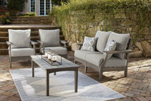 Load image into Gallery viewer, Visola Outdoor Loveseat and 2 Chairs with Coffee Table

