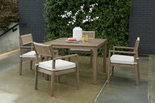 Load image into Gallery viewer, Aria Plains Outdoor Dining Table and 4 Chairs
