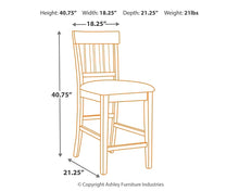 Load image into Gallery viewer, Ralene Counter Height Bar Stool (Set of 2)
