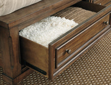 Load image into Gallery viewer, Flynnter  Sleigh Bed With 2 Storage Drawers With Mirrored Dresser And 2 Nightstands
