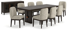 Load image into Gallery viewer, Burkhaus Dining Table and 8 Chairs with Storage
