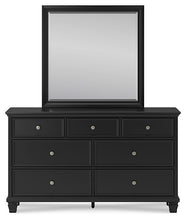 Load image into Gallery viewer, Lanolee Queen Panel Bed with Mirrored Dresser and Chest
